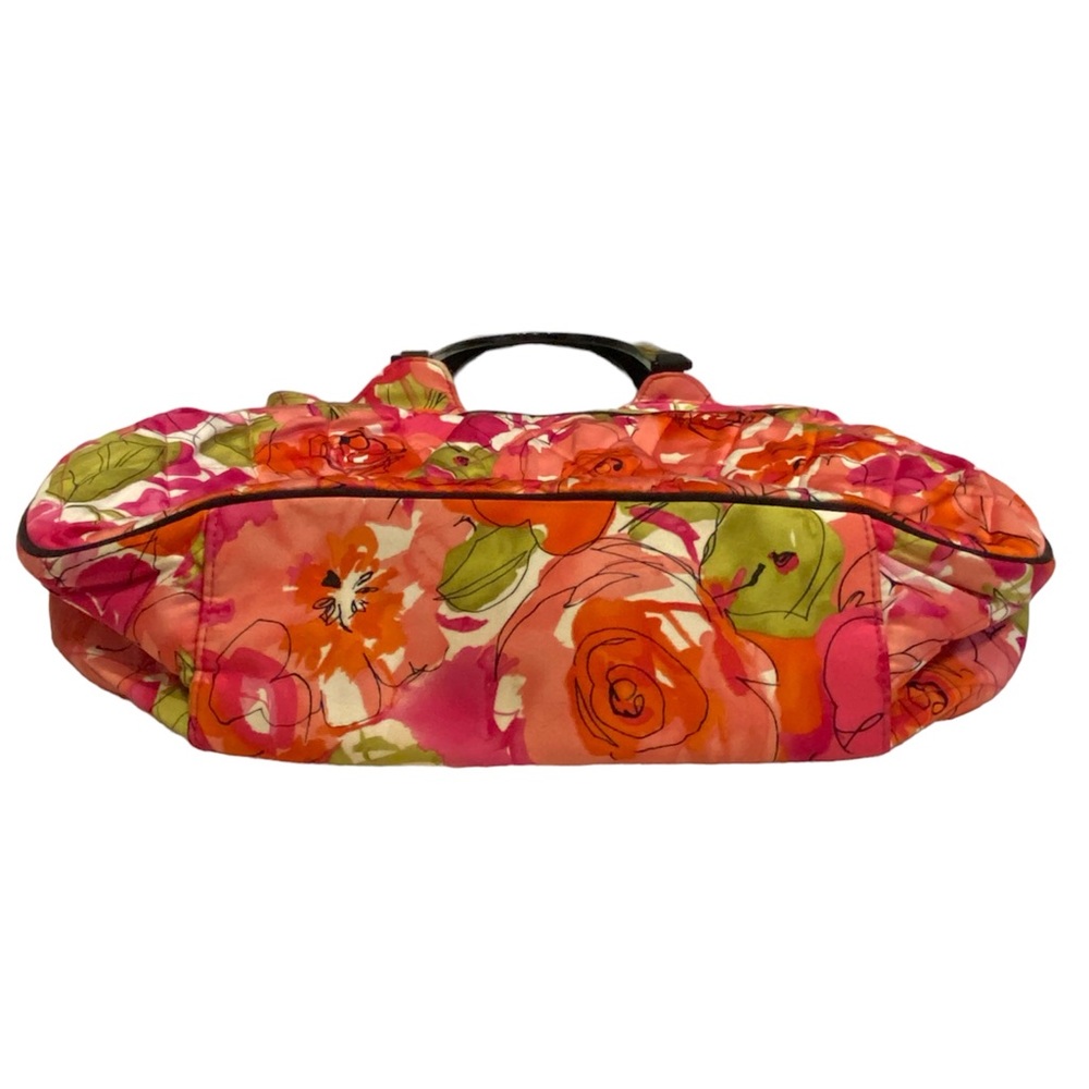Vera Bradley Vivian Purse Handbag Vintage Rose Floral Sateen Quilted Fabric VGC - Picture 6 of 7